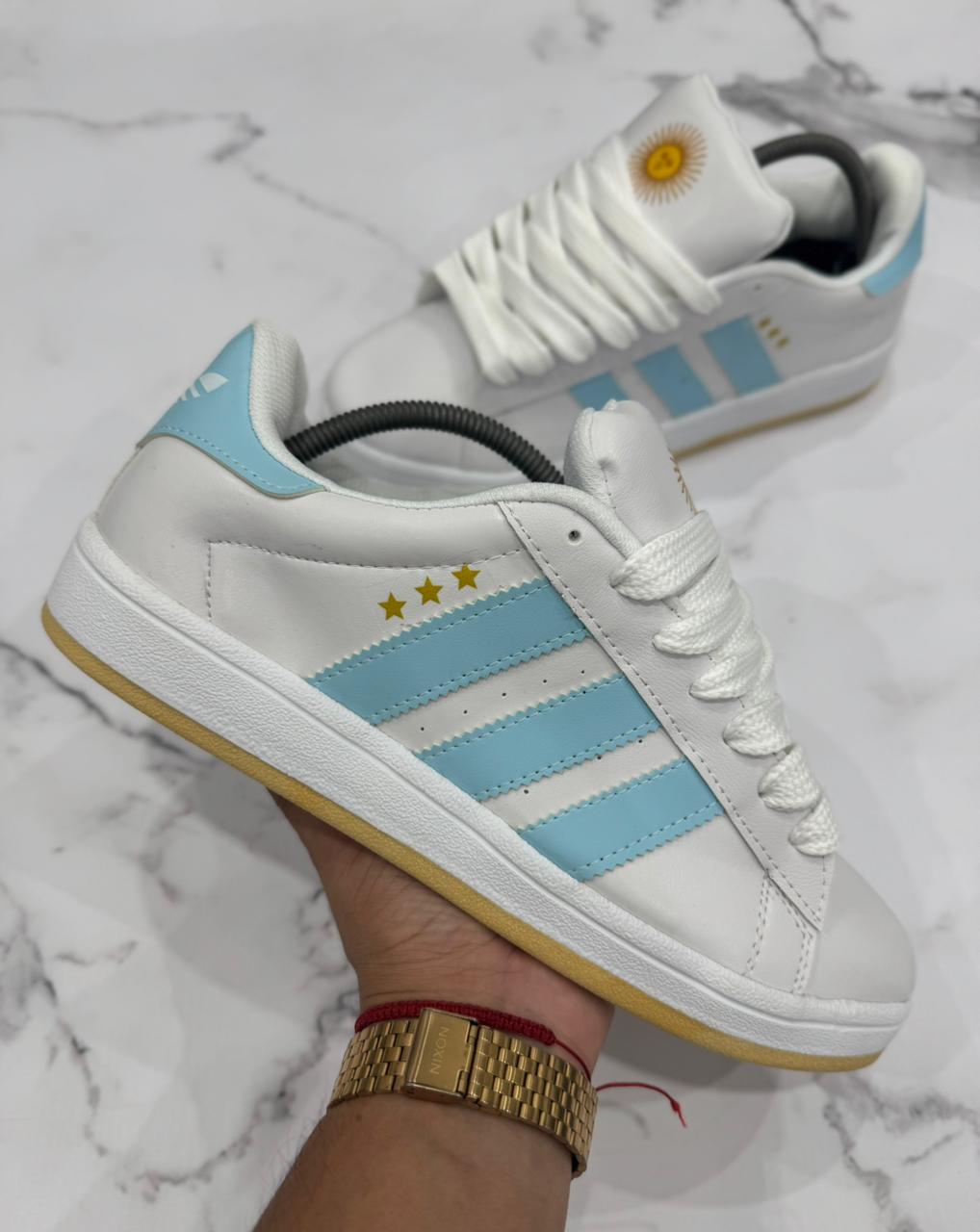 Adidas Campus AFA Blanca/Celeste
