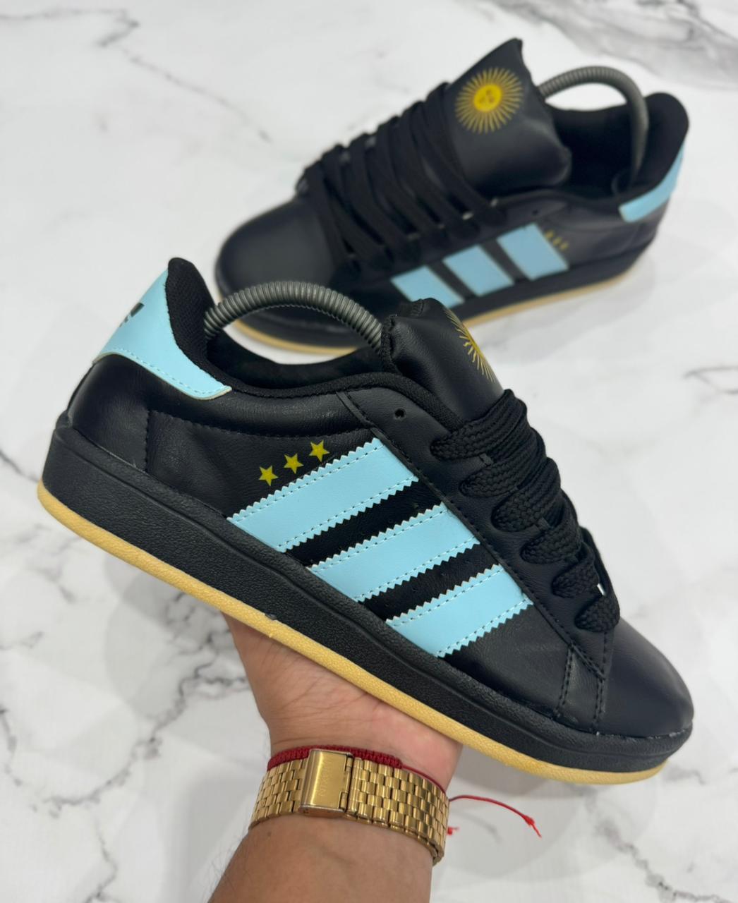 Adidas Campus AFA Negra/Celeste
