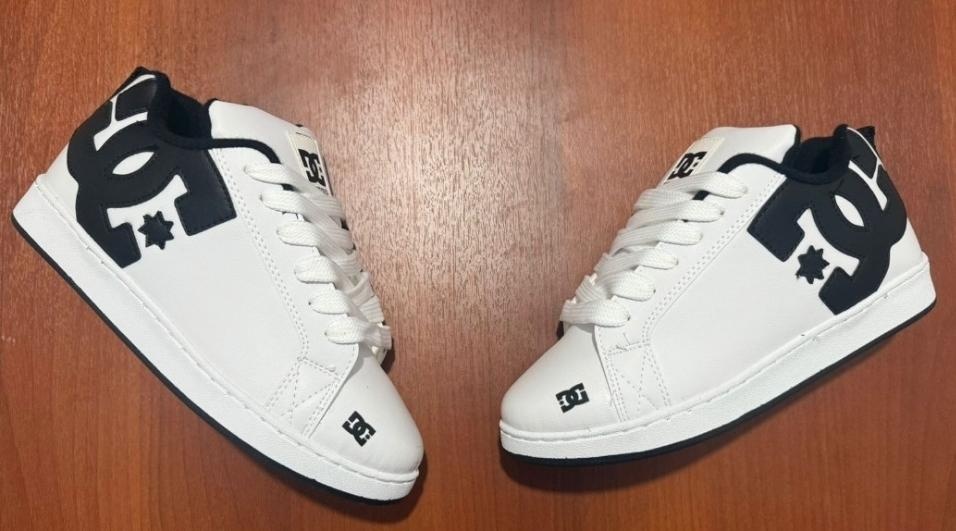 DC Skate Blanca Bordada Premium